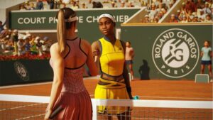 Realistic tennis gameplay